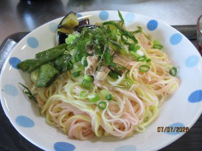 七夕そうめんと曜日対抗ゲーム！